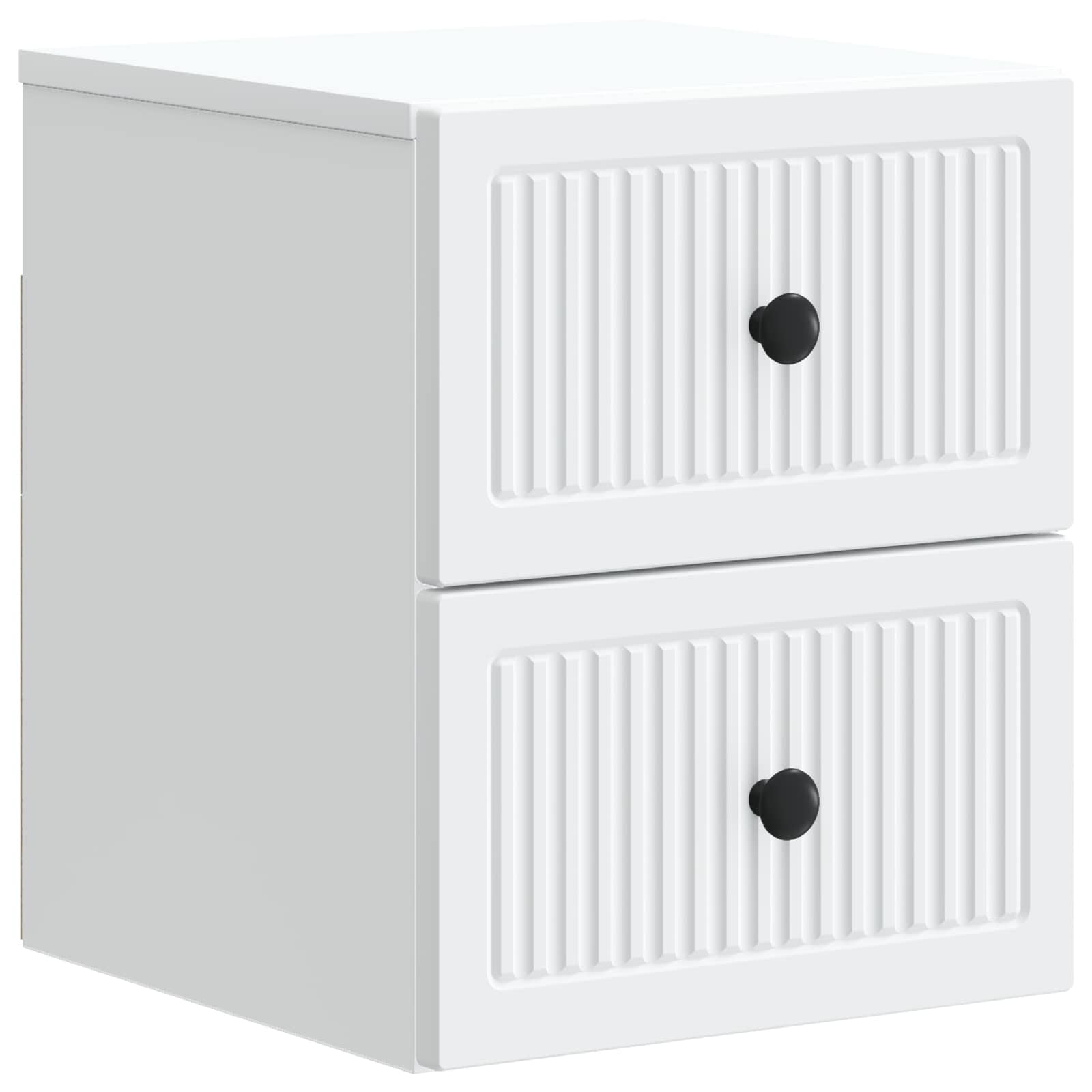 897955_1.jpg vidaXL Nástenná nočná skrinka Biela 33 x 34,5 x 40 cm Kompozitné drevo – Obrázok 1