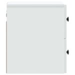 vidaXL Nástenná nočná skrinka Biela 33 x 34,5 x 40 cm Kompozitné drevo – Obrázok 5
