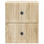 vidaXL Nástenná nočná skrinka so zásuvkou Dub sonoma 33 x 34,5 x 40 cm – Obrázok 4