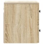 vidaXL Nástenná nočná skrinka 2 pcs Dub sonoma 33 x 34,5 x 40 cm – Obrázok 6