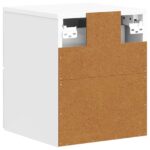 vidaXL Nástenná nočná skrinka Biela s vysokým leskom 33 x 34,5 x 40 cm – Obrázok 6