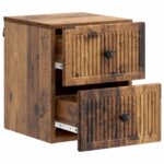 vidaXL Nástenná nočná skrinka Nástenný Staré drevo 33 x 34,5 x 40 cm – Obrázok 3