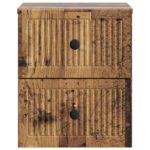 vidaXL Nástenná nočná skrinka Nástenný Staré drevo 33 x 34,5 x 40 cm – Obrázok 4