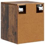 vidaXL Nástenná nočná skrinka Nástenný Staré drevo 33 x 34,5 x 40 cm – Obrázok 6
