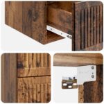vidaXL Nástenná nočná skrinka Nástenný Staré drevo 33 x 34,5 x 40 cm – Obrázok 7