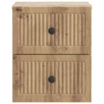 vidaXL Nástenná nočná skrinka Nástenný Dub artisan 33 x 34,5 x 40 cm – Obrázok 4
