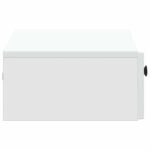 vidaXL Nástenný bočný stôl Biela 59 x 34,5 x 17 cm Kompozitné drevo – Obrázok 5