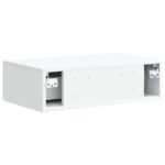 vidaXL Nástenný bočný stôl Biela 59 x 34,5 x 17 cm Kompozitné drevo – Obrázok 6