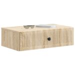 vidaXL Nástenný bočný stôl Dub sonoma 59 x 34,5 x 17 cm – Obrázok 2