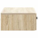 vidaXL Nástenný bočný stôl Dub sonoma 59 x 34,5 x 17 cm – Obrázok 5
