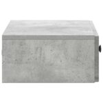 vidaXL Nástenný bočný stôl Betónovo sivá 59 x 34,5 x 17 cm – Obrázok 5