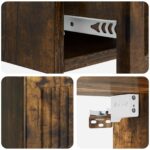 vidaXL Nástenný bočný stôl Dymový dub 59 x 34,5 x 17 cm – Obrázok 7