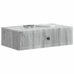 vidaXL Nástenný bočný stôl Sivá sonoma 59 x 34,5 x 17 cm – Obrázok 2