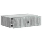 vidaXL Nástenný bočný stôl Sivá sonoma 59 x 34,5 x 17 cm – Obrázok 3