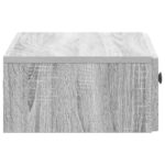 vidaXL Nástenný bočný stôl Sivá sonoma 59 x 34,5 x 17 cm – Obrázok 5