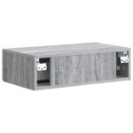 vidaXL Nástenný bočný stôl Sivá sonoma 59 x 34,5 x 17 cm – Obrázok 6