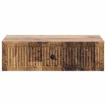 vidaXL Nástenný bočný stôl Staré drevo 59 x 34,5 x 17 cm – Obrázok 4