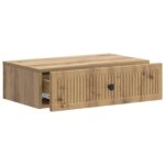 vidaXL Nástenný bočný stôl Dub artisan 59 x 34,5 x 17 cm – Obrázok 3