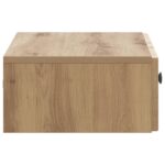 vidaXL Nástenný bočný stôl Dub artisan 59 x 34,5 x 17 cm – Obrázok 5