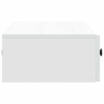 vidaXL Nástenný bočný stôl Biela 87,5 x 34,5 x 17 cm Kompozitné drevo – Obrázok 5