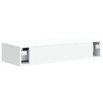 vidaXL Nástenný bočný stôl Biela 87,5 x 34,5 x 17 cm Kompozitné drevo – Obrázok 6