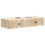 vidaXL Nástenný bočný stôl Dub sonoma 87,5 x 34,5 x 17 cm – Obrázok 2