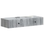 vidaXL Nástenný bočný stôl Sivá sonoma 87,5 x 34,5 x 17 cm – Obrázok 2