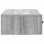 vidaXL Nástenný bočný stôl Sivá sonoma 87,5 x 34,5 x 17 cm – Obrázok 5