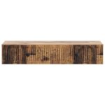 vidaXL Nástenný bočný stôl Staré drevo 87,5 x 34,5 x 17 cm – Obrázok 4