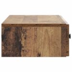vidaXL Nástenný bočný stôl Staré drevo 87,5 x 34,5 x 17 cm – Obrázok 5