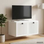 vidaXL Nástenná TV skrinka Biela 59,5 x 41 x 30 cm Kompozitné drevo – Obrázok 4