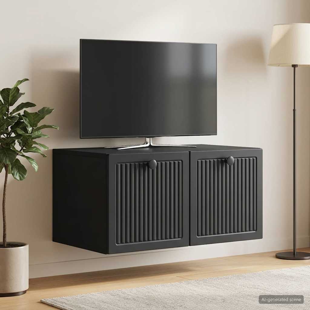 897996_1.jpg vidaXL Nástenná TV skrinka Čierna 59,5 x 41 x 30 cm Kompozitné drevo – Obrázok 1