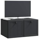 vidaXL Nástenná TV skrinka Čierna 59,5 x 41 x 30 cm Kompozitné drevo – Obrázok 3