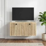 vidaXL Nástenná TV skrinka Nástenný Dub sonoma 59,5 x 41 x 30 cm – Obrázok 4