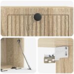 vidaXL Nástenná TV skrinka Nástenný Dub sonoma 59,5 x 41 x 30 cm – Obrázok 9