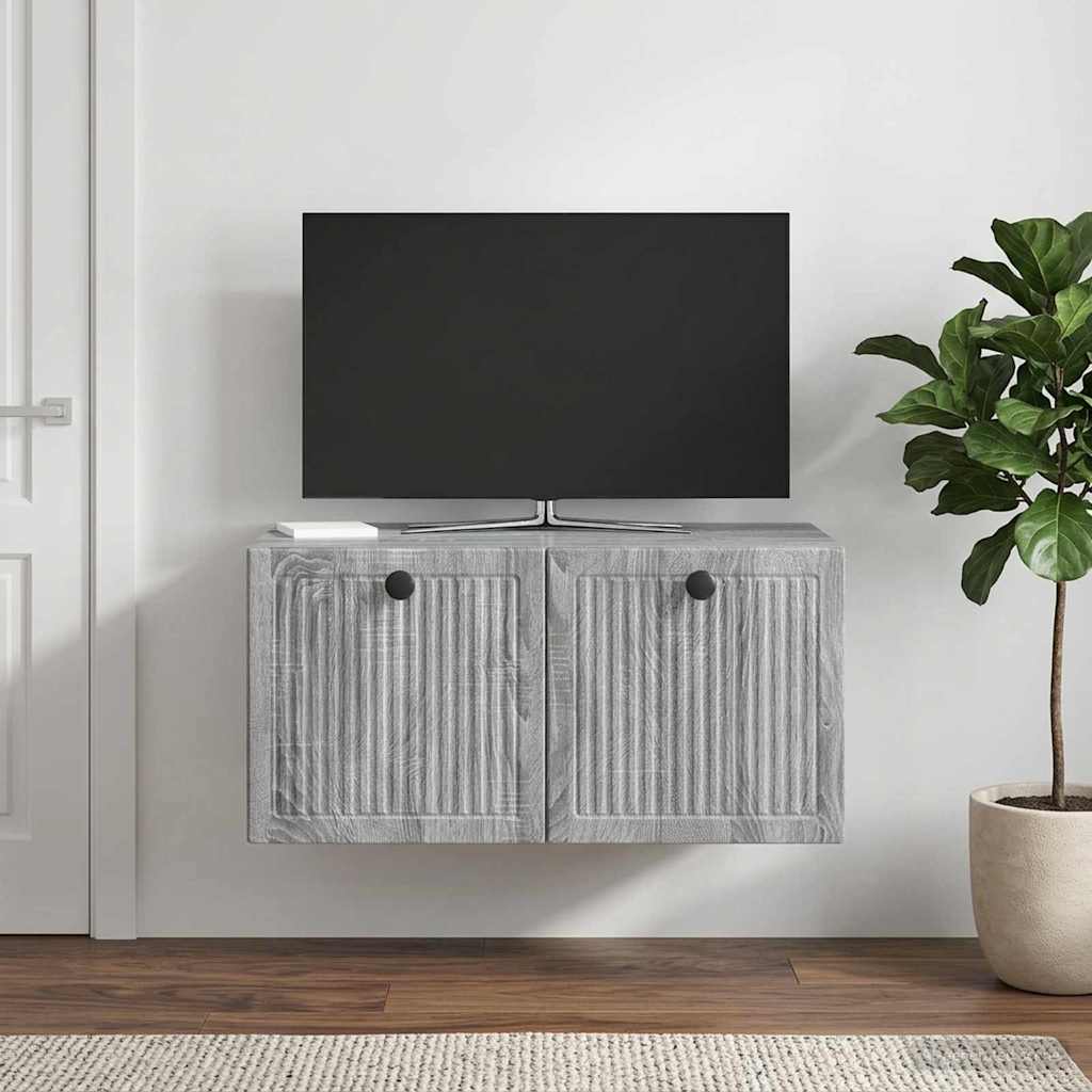 898001_1.jpg vidaXL Nástenná TV skrinka Nástenný Sivá sonoma 59,5 x 41 x 30 cm – Obrázok 1