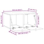 vidaXL Nástenná TV skrinka Nástenný Sivá sonoma 59,5 x 41 x 30 cm – Obrázok 10