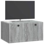 vidaXL Nástenná TV skrinka Nástenný Sivá sonoma 59,5 x 41 x 30 cm – Obrázok 3