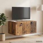 vidaXL Nástenná TV skrinka Nástenný Staré drevo 59,5 x 41 x 30 cm – Obrázok 4