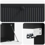 vidaXL Nástenná TV skrinka Čierna 78,5 x 41 x 30 cm Kompozitné drevo – Obrázok 9