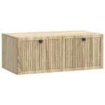vidaXL Nástenná TV skrinka Nástenný Dub sonoma 78,5 x 41 x 30 cm – Obrázok 2