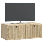 vidaXL Nástenná TV skrinka Nástenný Dub sonoma 78,5 x 41 x 30 cm – Obrázok 3