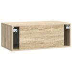 vidaXL Nástenná TV skrinka Nástenný Dub sonoma 78,5 x 41 x 30 cm – Obrázok 8