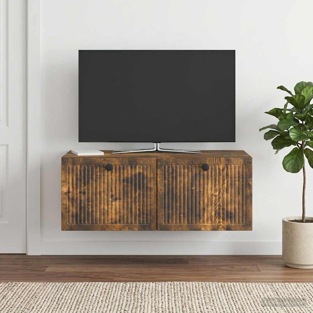 898010_1.jpg vidaXL Nástenná TV skrinka Nástenný Dymový dub 78,5 x 41 x 30 cm – Obrázok 1