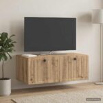 vidaXL Nástenná TV skrinka Nástenný Dub artisan 78,5 x 41 x 30 cm – Obrázok 4