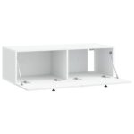vidaXL Nástenná TV skrinka Biela 98 x 41 x 30 cm Kompozitné drevo – Obrázok 5