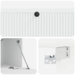 vidaXL Nástenná TV skrinka Biela 98 x 41 x 30 cm Kompozitné drevo – Obrázok 9