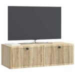 vidaXL Nástenná TV skrinka Dub sonoma 98 x 41 x 30 cm Kompozitné drevo – Obrázok 3