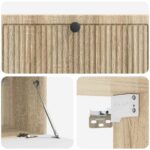 vidaXL Nástenná TV skrinka Dub sonoma 98 x 41 x 30 cm Kompozitné drevo – Obrázok 9