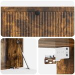 vidaXL Nástenná TV skrinka Dymový dub 98 x 41 x 30 cm Kompozitné drevo – Obrázok 9